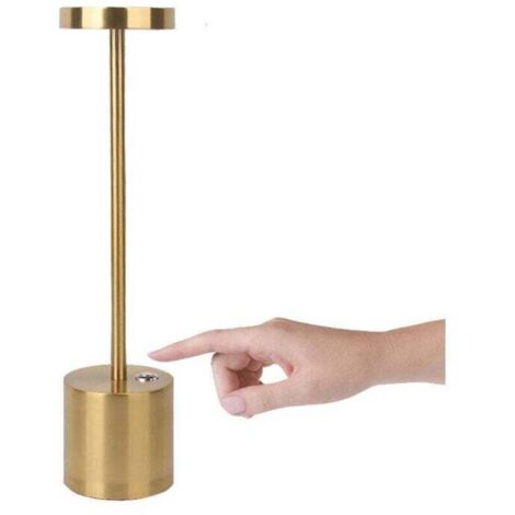 Lámpara de mesa LED inalámbrica recargable, luz moderna a batería de 1800 mAh, 3 temperaturas de color, para mesita de noche, camping, interior, exterior, patio, restaurante