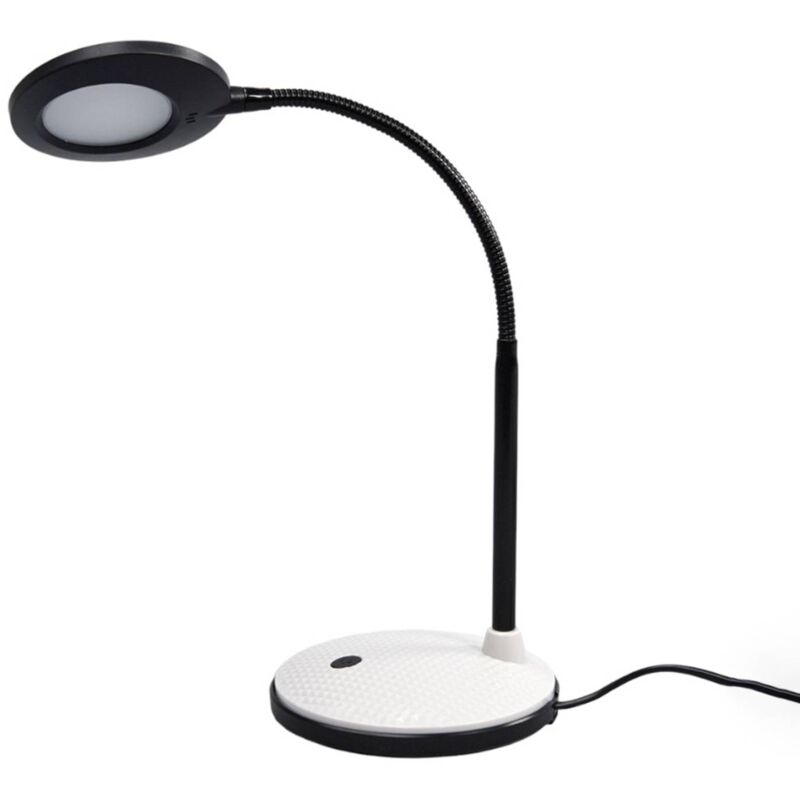 

Lámpara de mesa LED Ivan en gris claro y negro
