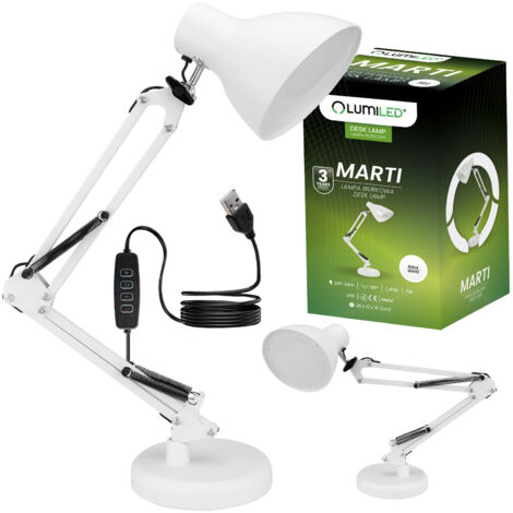 Lámpara de mesa LED Marti 7W CCT regulable blanca Lumiled