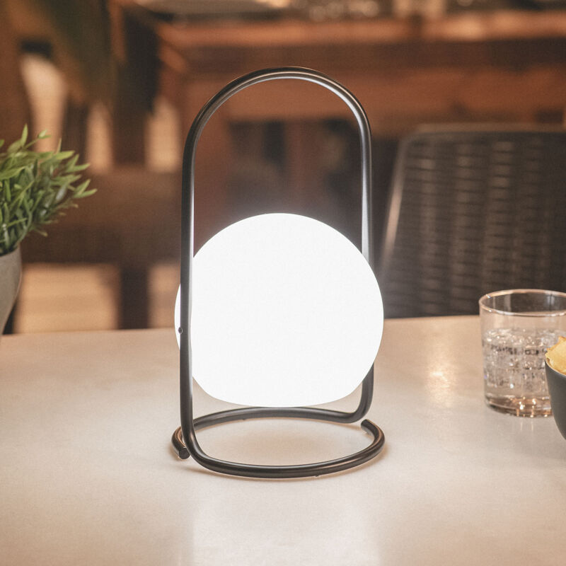 

Lámpara de Mesa LED Portátil Mkono 2.5W para Exterior con Batería USB Recargable Negro - Negro