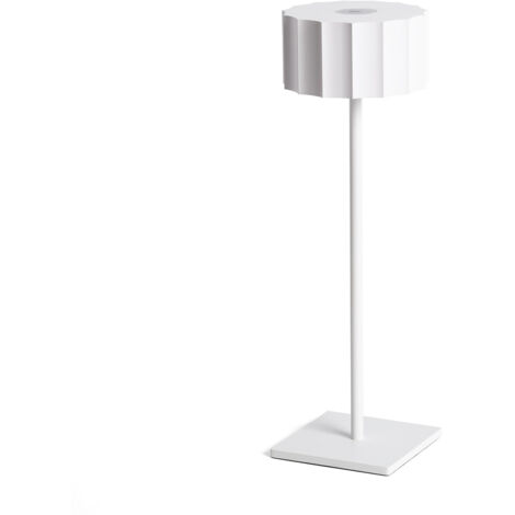 Lámpara de Mesa LED Portátil para Exterior con Batería USB Recargable Cesc Blanco