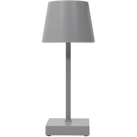 Lámpara de mesa LED táctil Blanca gris 3 modos