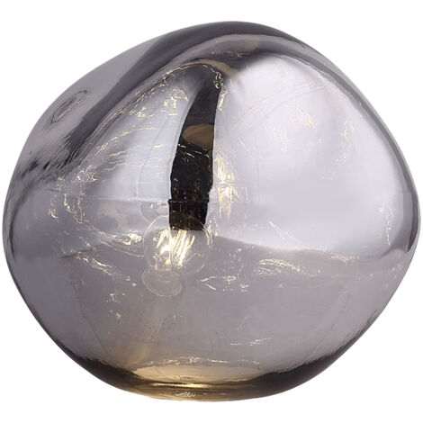 Lámpara de Mesa Lumineca Dotent 36x32 cm Plata