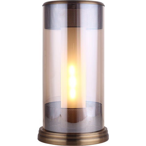 Lámpara de Mesa Lumineca Panbat 24x45 cm Champán
