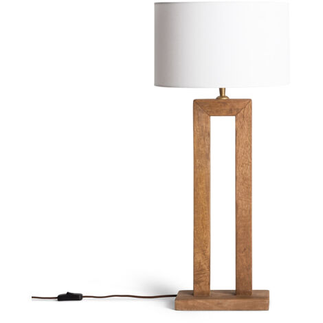 Lámpara de Mesa Madera Abner Natural
