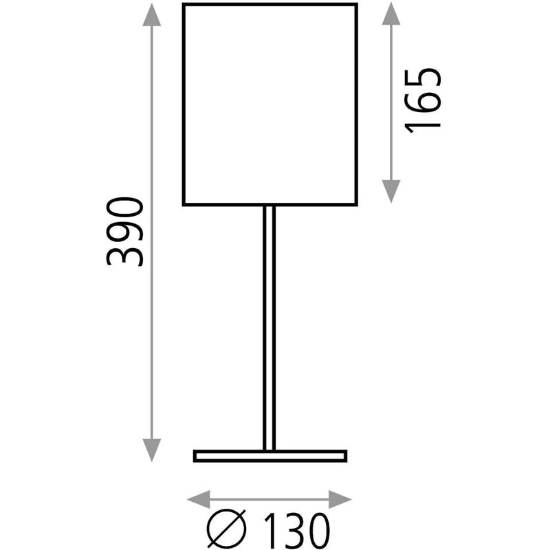 

Lámpara de mesa Martin Cuero 1X20W E27