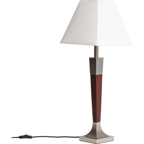 Lámpara de Mesa Metal Lizza Piramis Blanco