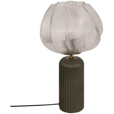 Lámpara de mesa Phylas verde caqui H45,5cm - Atmosphera créateur d'intérieur