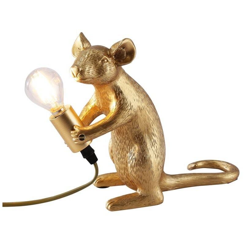 

Lámpara de mesa ratón de resina "MOUSE" | Dorado