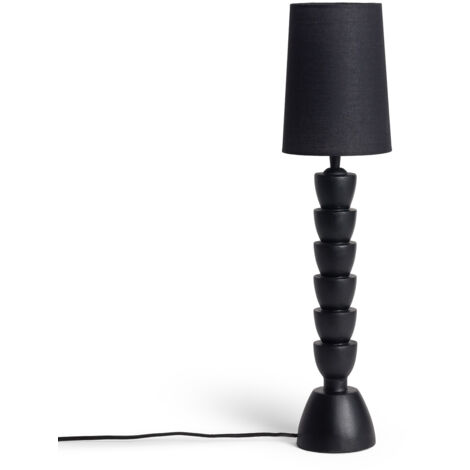 Lámpara de Mesa Resina Tinola Darian Negro