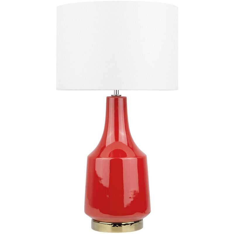 

Lámpara de mesa roja TRIVERSA