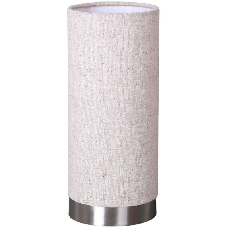 

Lindby - Lámpara de mesa Ronja de tela color crema