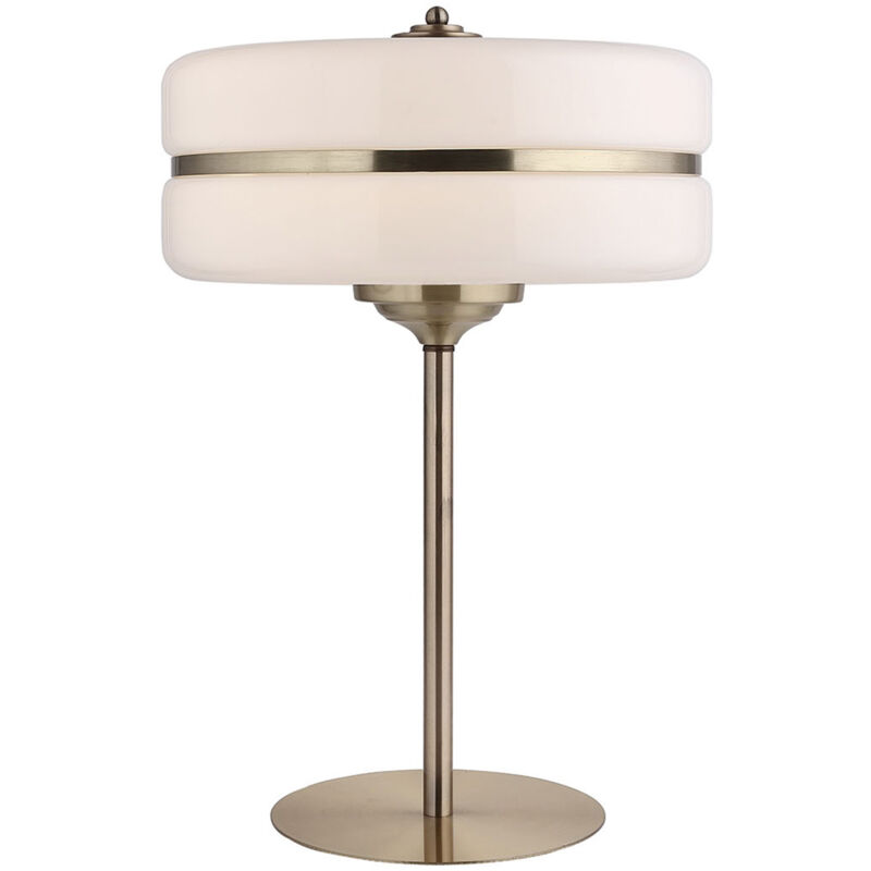 

Lámpara de mesa Sarod blanco y dorado - 50231021693874