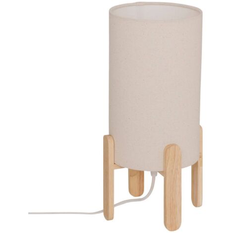 Lámpara de mesa seta sector Rafa beige H37cm - Atmosphera créateur d'intérieur