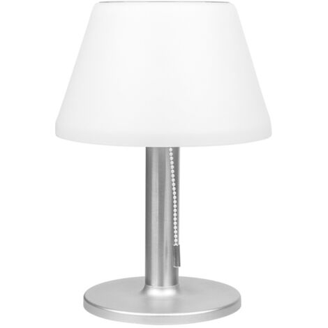 Lámpara de mesa solar para exteriores, resistente al agua, para patios y mesas de centro, 28,5 x 20 cm.