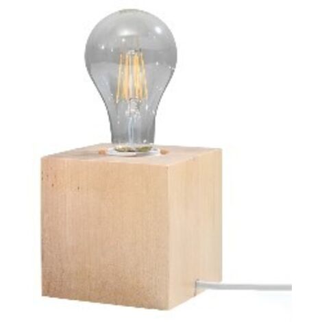 Lámpara de mesa Sorel madera natural