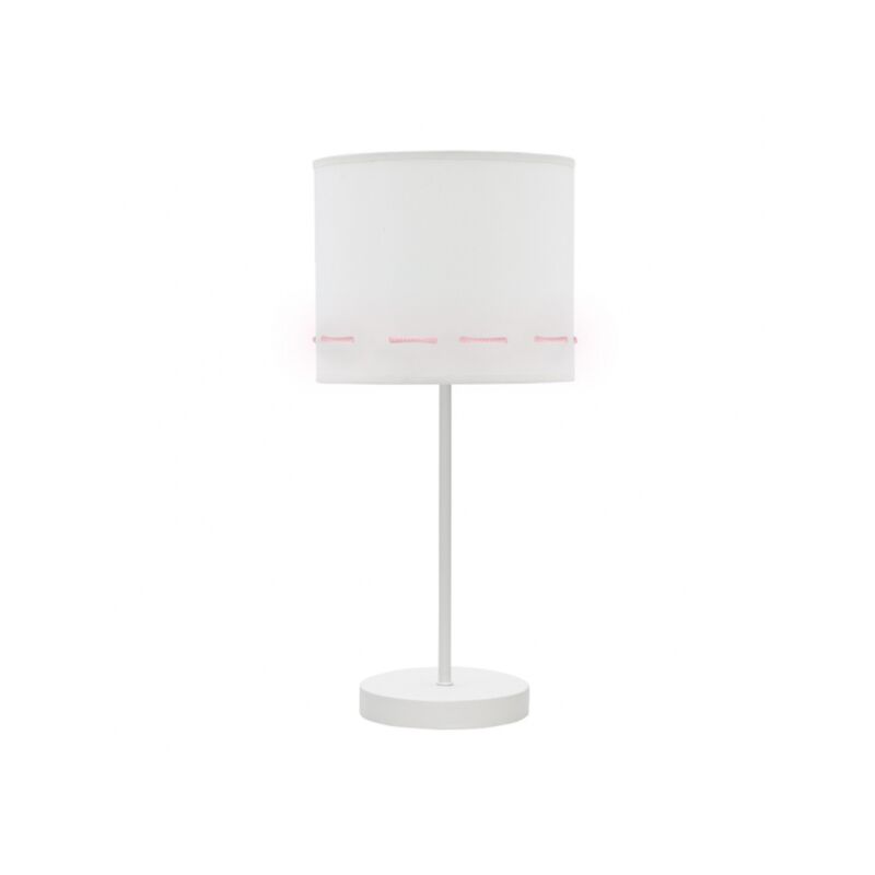 Sobre mesa trazos 1xe14 rosa bebe 42x17x17 cm