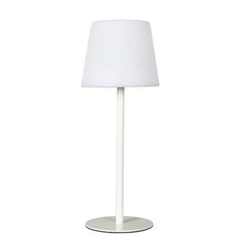 LÁMPARA DE MESA USB blanca 3 niveles de brillo elegante