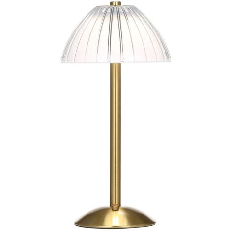 Lámpara de mesilla LED inalámbrica, táctil, personalizable y recargable, ideal para restaurantes y bares. Brillo ajustable con 3 temperaturas de color. Función de luz nocturna.