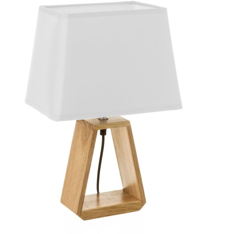 

Lámpara de mesita de noche nórdica de madera marrón de 41x12x26 cm