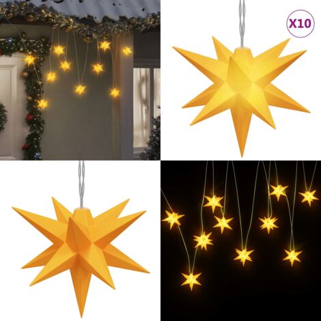 Lámpara de Navidad 10 LEDs amarillo 10 cm - Decoración navideña - Lámparas LED