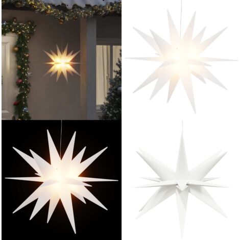 Lámpara de Navidad con LED plegable blanca 57 cm - Lámpara LED - Decoración navideña