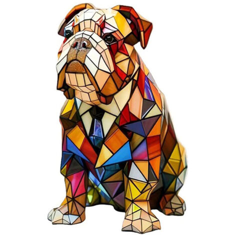 Lámpara de noche artística de rottweiler, lámpara de noche de resina teñida con forma de bulldog francés.Decoración de interiores vintage con animales