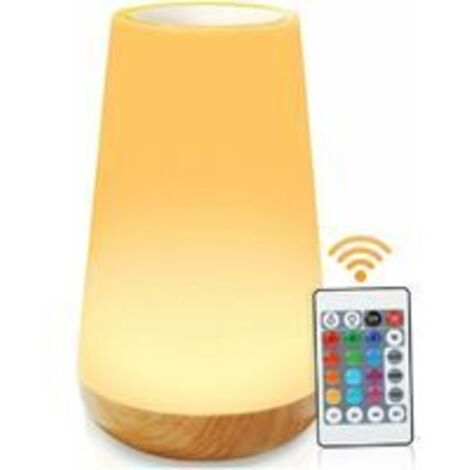 Lámpara de noche colorida de 360°, luz nocturna táctil LED recargable multicolor con brillo ajustable para dormitorio, habitación de bebé y sala de estar.