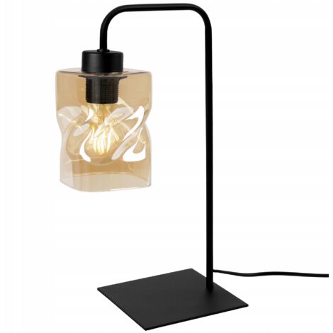 LÁMPARA DE NOCHE DE ESCRITORIO, VIDRIO, SELECCIÓN LED