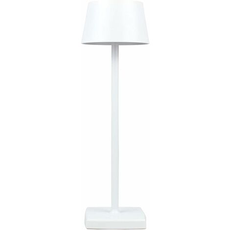 lámpara de noche inalámbrica, lámpara de escritorio inalámbrica, lámpara de escritorio LED con batería, clase de protección IP54, adecuada para jardín/mesa/mesita de noche blanca