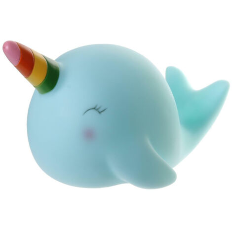 Lámpara de noche infantil de ballena azul