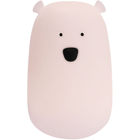 Lámpara de noche infantil LED Oso (Rosa)