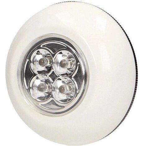 Lámpara de noche LED con batería 3xAAA, luz nocturna portátil para dormitorio, pasillo o área de descanso, iluminación suave y eficiente