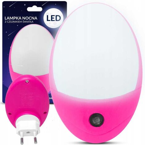 Lámpara de noche LED rosa Heckermann 58