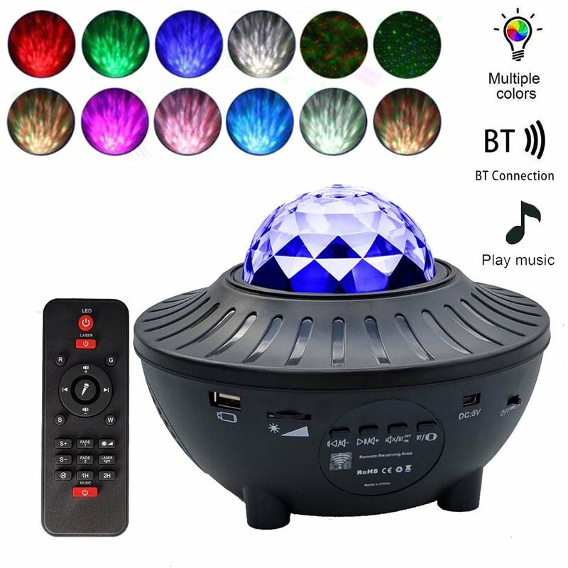 

Lampara de noche LED Starry Projector Light, con control remoto
