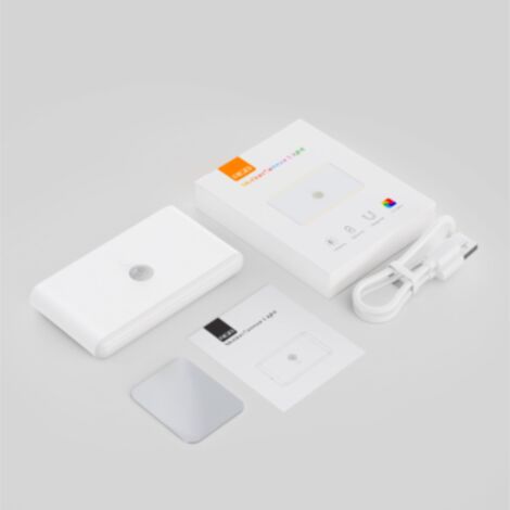 Lámpara de noche magnética infrarroja inteligente recargable con sensor de movimiento RGB, lámpara con sensor de movimiento, lámpara de pie, luz nocturna