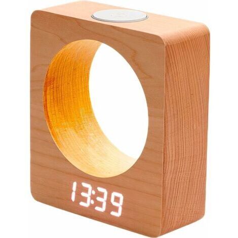 Lámpara de noche SHINING HOUSE, reloj despertador con luz nocturna ajustable, ideal para niños, incluye reloj digital LED