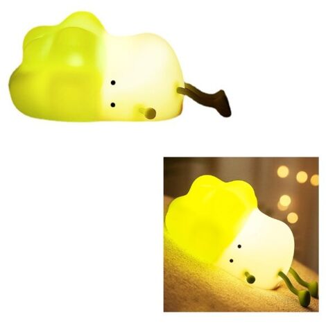 Lámpara de noche táctil regulable, lámpara de noche LED para dormitorio de niños, protección para los ojos, lámpara vegetal