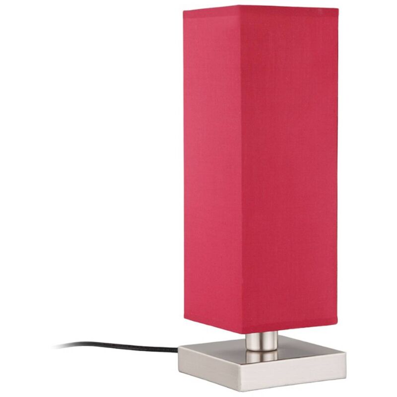 

Lindby - Lámpara de noche Julina con pantalla de tela roja