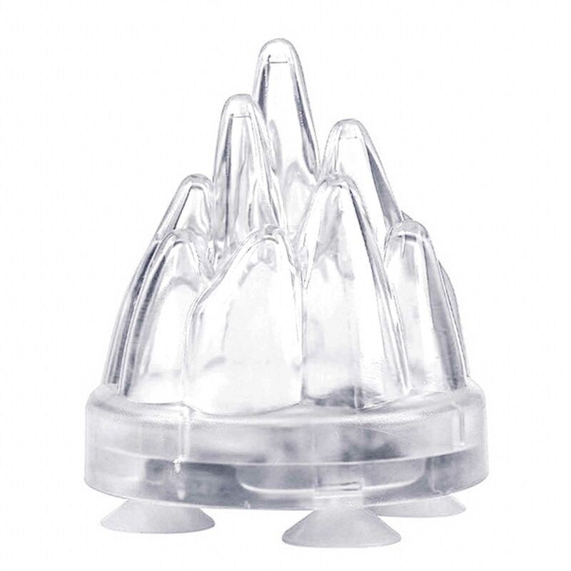 

Happyshopping - Lampara de paisajismo de montana con llama de pecera, luz de respiracion, ventosa de piedra de burbuja incorporada, decoracion de