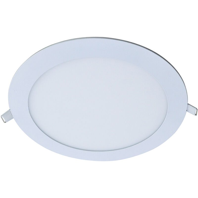 

Lampara de panel de techo empotrada ultrafina de 18 W, luz descendente, forma circular redonda, AC85-265V, 90 LED para dormitorio, sala de estar,