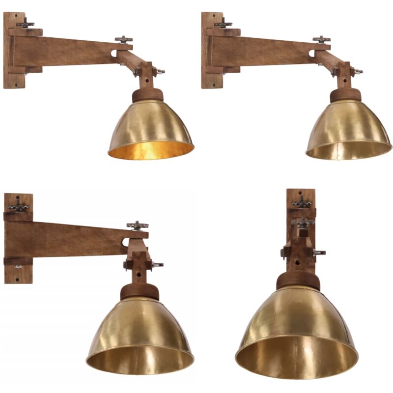 Lámpara de pared 25 W E27 latón vintage - Lámpara vintage - Lámpara industrial