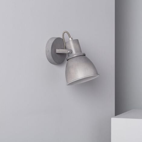 LEDKIA Lámpara de Pared Aluminio Orientable 1 Foco Emery Gris