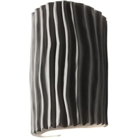 Lámpara de pared, apliques de pared de resina creativos, apliques de pared ondulados, fuente de luz G9, adecuada para dormitorio, sala de estar, pasillo de noche, etc. (sin fuente de luz)