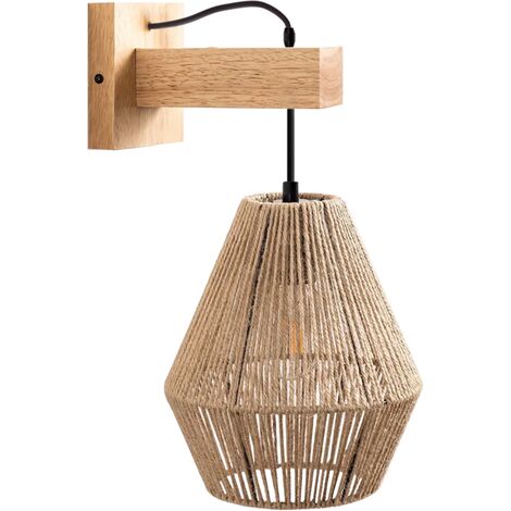 LÁMPARA de PARED APP1149-1W WOOD E27