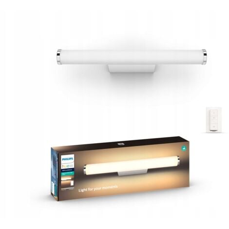LEDKIA Lámpara de pared blanca Philips Signify Hue con fuente LED integrada de 13 W