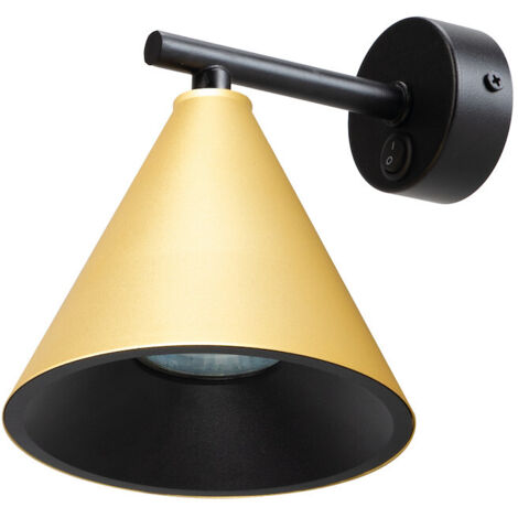 Lámpara de pared Cone Gold 1xGU10