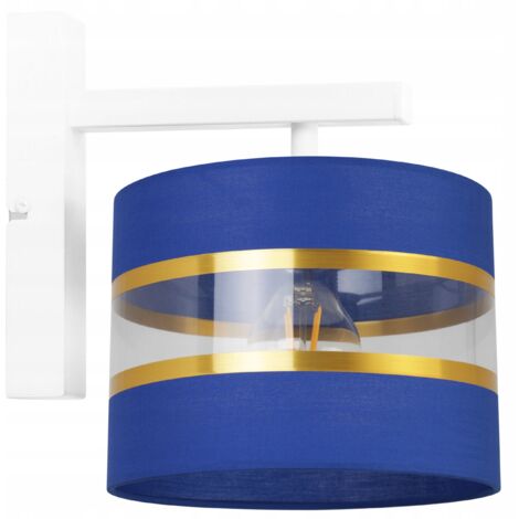 LÁMPARA DE PARED CUADRADA, ELEGANTE PANTALLA DORADA, 20 CM