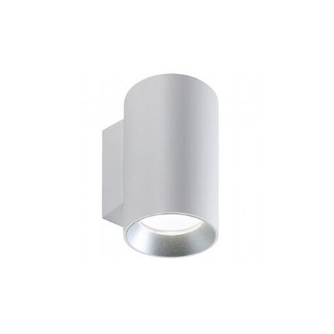 Lámpara de pared de aluminio fundido, difusor de vidrio transparente, 40W, 4242 lúmenes, luz cálida blanca