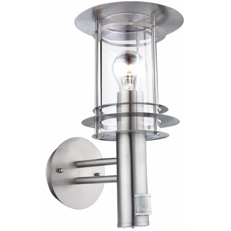 

Aplique de pared con luz exterior con detector de movimiento IP44 en un juego que incluye bombillas LED